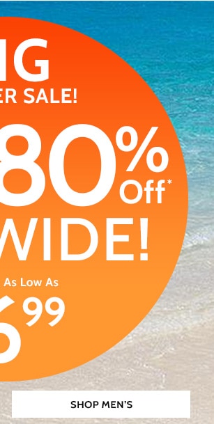 Big Summer Sale! 50% To 80% Off Sitewide! Styles as low as $6.99 - Shop Men's