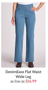 Denimease Flat waist Wide Leg as low as $16.99