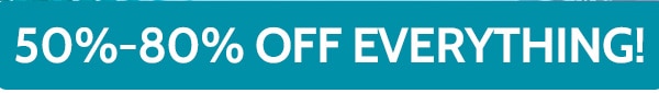 50% to 805 Off Everything!