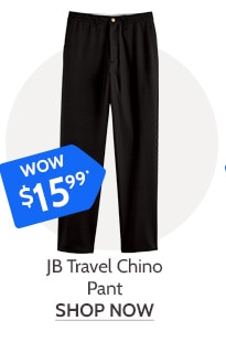 Hurry Limited Time Wow Prices! JBFlex Travel Chino Pant - Shop Now