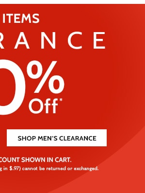 1000+ Items Clearance as low as $4.97 Up to 80% Off - Shop Men's Clearance