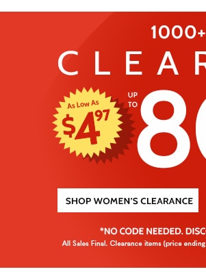 1000 Items 80% OFF Shop Women's Clearance