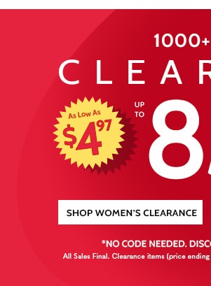 1000 Items 85% OFF Shop Women's Clearance