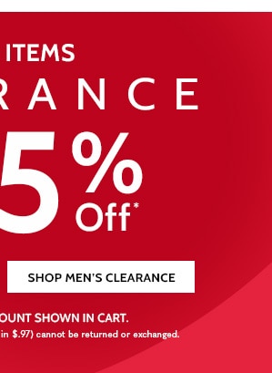 1000 Items 85% OFF Shop Men's Clearance