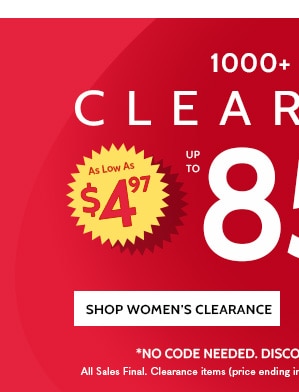 1000 Items 85% OFF Shop Women's Clearance