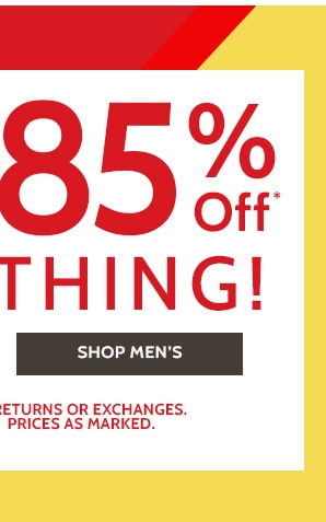 60 to 80% Off Everything! Styles as low as $6.99 - Shop Men's