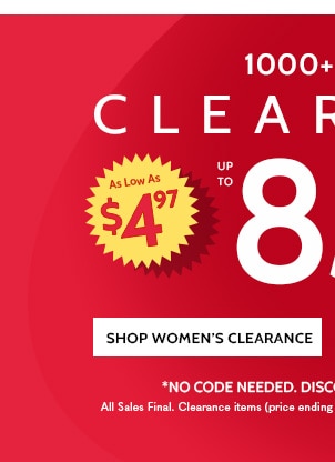 1000 Items 85% OFF Shop Women's Clearance