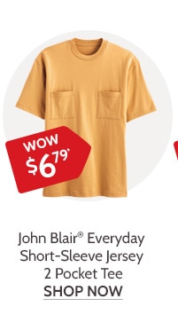 John Blair Everyday Short Sleeve 2 Pocket tee - Shop Now