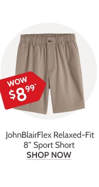 JohnBlairFlex Relaxed Fit 8 inch Sport Shorts - Shop Now