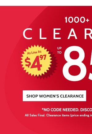 1000 Items 85% OFF Shop Women's Clearance