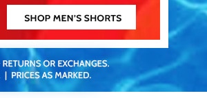 Don't miss These Increadible Savings! 60 to 80% Off Everything! Styels as low as $6.99 - Shop Men's Shorts