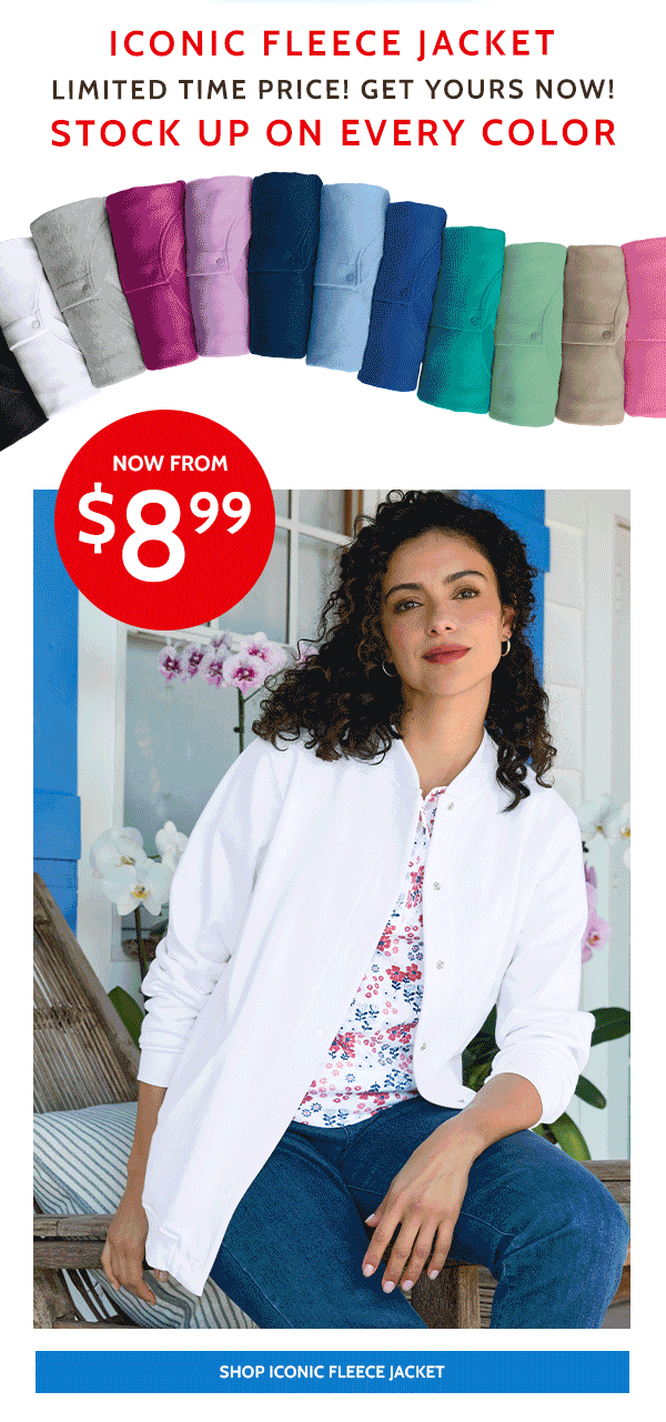 Iconnic Fleece Jacket Limited Time Price1 Get Yours Now. Stock up On Every Color - Shop Now