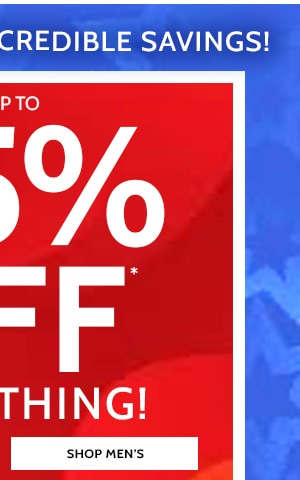 Don't miss These Increadible Savings! Up to 85% Off Everything! - Shop Men's