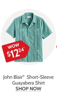 John Blair Short Sleeve Guayabera Shirt- Shop Now