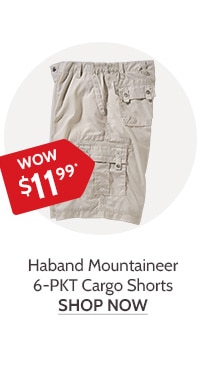 Haband Mountaineer 6-PKT Cargo Shorts - Shop Now