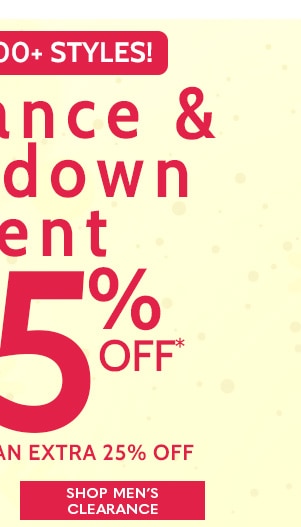 Hurry! 1000+ Styles! Clearance & Markdowns Event up to 85% off - Shop Mens's Clearance