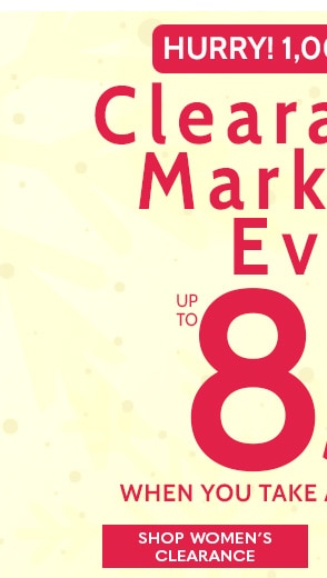 Hurry! 1000+ Styles! Clearance & Markdowns Event up to 85% off - Shop Women's Clearance