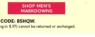 Hurry! 1000+ Styles! Clearance & Markdowns Event up to 85% off - Shop Men's Markdowns