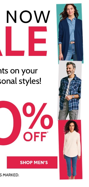 Wear now Sale big Discounts on your Favorite Seasonal Styles! Up to 60% Off - Shop Men's