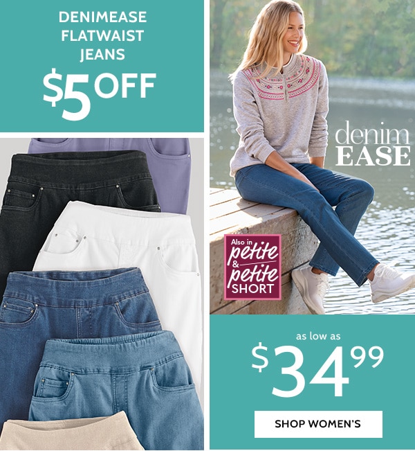 Denimease Flatwaist Jeans $5 Off as low as $34.99 - Shop Women's
