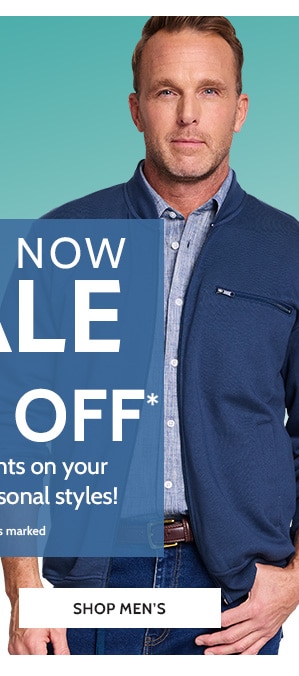 Wear now Sale big Discounts on your Favorite Seasonal Styles! Up to 60% Off - Shop Men's