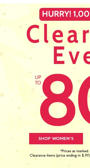 Hurry 1,000 + Styles! Clearacne event Up to 80% Off - Shop Women's