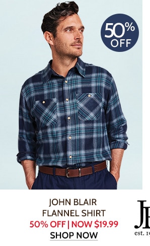 John Blair Flennel Shirt 50% off | Now $19.99 - Shop Now