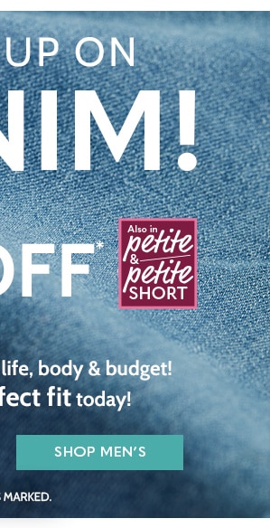 Stock up Denim $5 Off Comfy fits for you life, body & Budget! Find the perfect fit today! Shop Men's