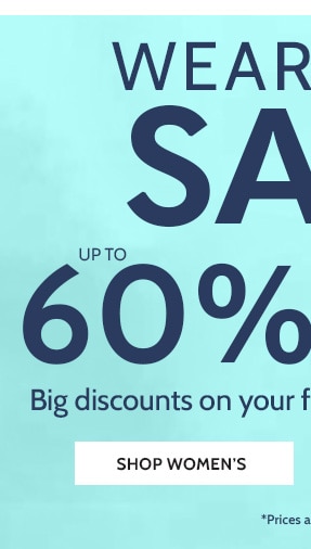 Wear Now Sale up to 60% off. Big discounts on your favorite styles! Shop Women's