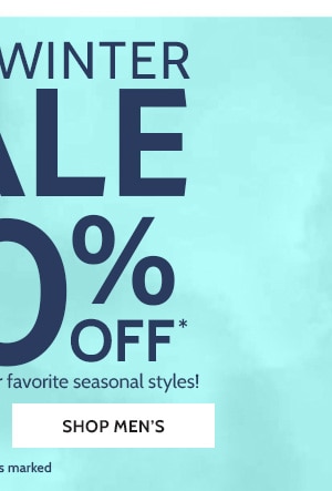 Final Winter Sale 60% off. Big discounts on your favorite styles! Shop Men's