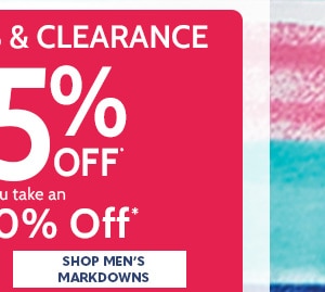 Markdowns & Clearance up to 85% off when you take an extra 30% off - Shop Men's Markdowns