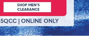 Markdowns & Clearance up to 85% off when you take an extra 30% off Use promo code B5QCC - Shop Men's Clearance