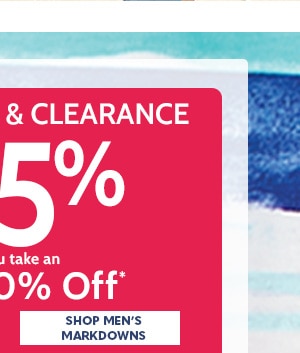 Markdowns & Clearance up to 85% off when you take an extra 30% off - Shop Men's Markdowns