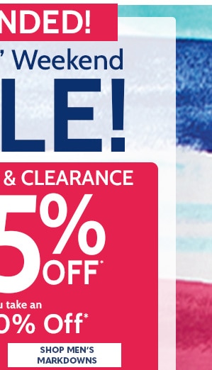 Markdowns & Clearance up to 85% off when you take an extra 30% off - Shop Men's Markdowns