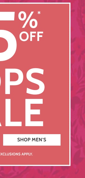 25% Off Tops Sale - Shop Men's