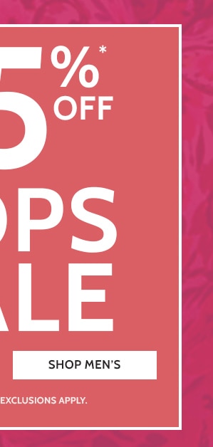 25% Off Tops Sale - Shop Men's