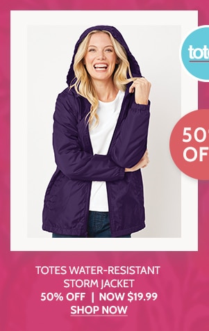 Totes Water resistant Storm Jacket 50% off | Now $19.99 - Shop Now