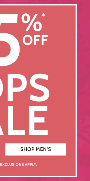 25% Off Tops Sale - Shop Men's
