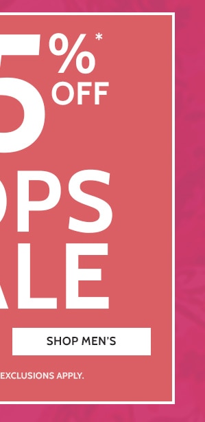 25% Off Tops Sale - Shop Men's