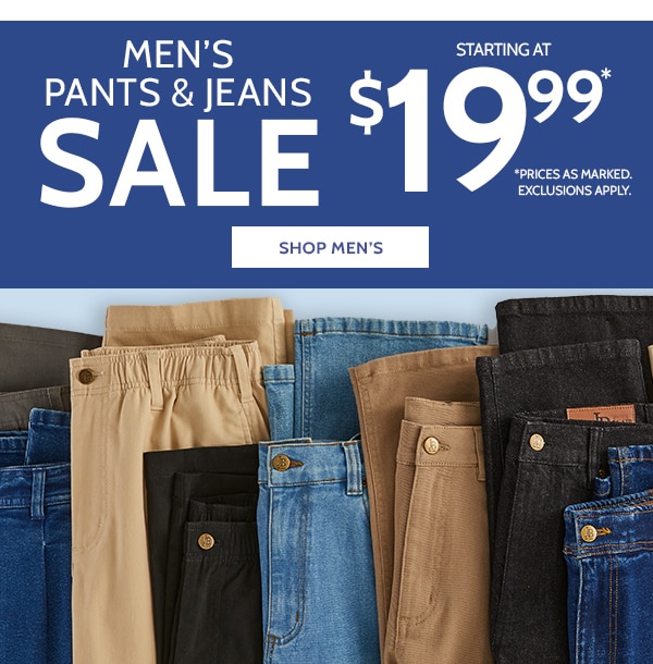Men's Pants & Jeans Sale Starting at $19.99 - Shop Men's