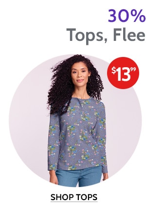 30% Off Tops, Fleece & Jeans - Shop Tops