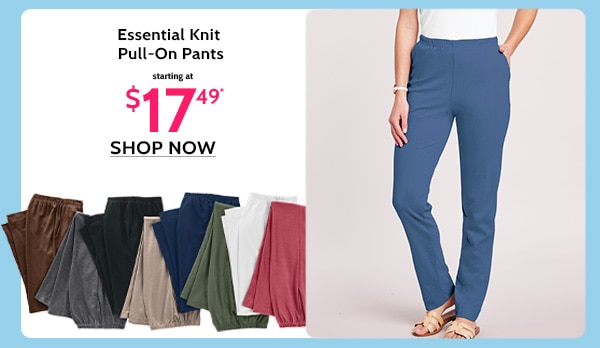Essential Knit Pull-On Pants