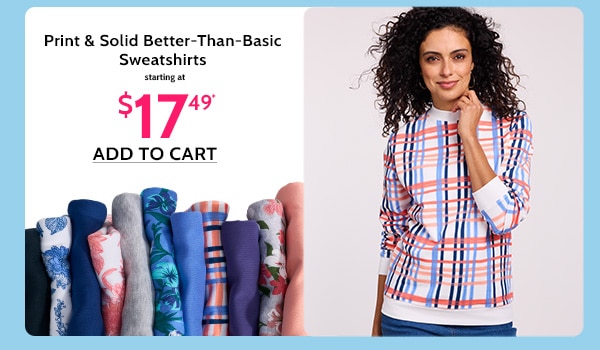 Print & Solid Better than basic Sweatshirt
